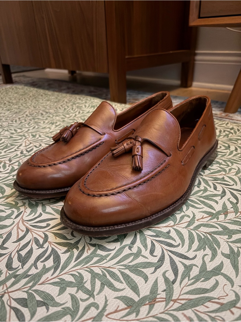 Classic Men's Tassel Slip-On Loafers in Brown